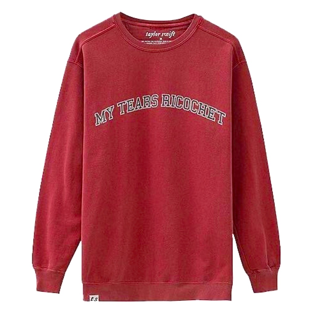 Rare Taylor Swift Folklore Eras Crewneck “My Tears Ricochet”